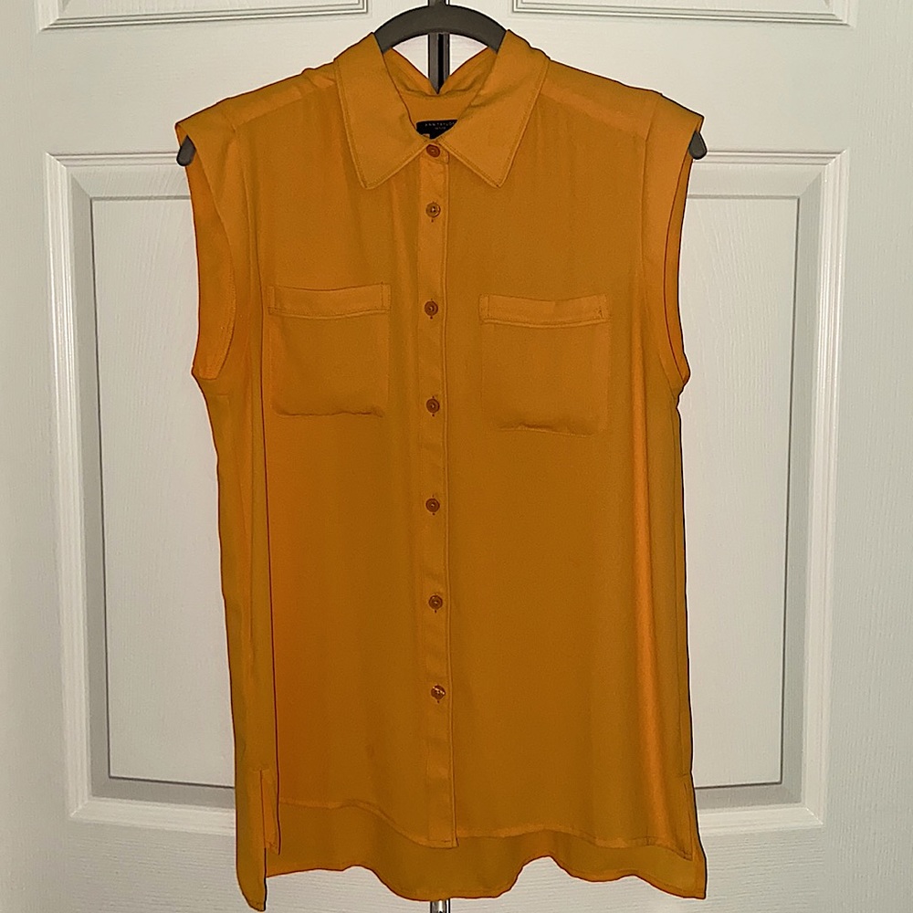 Button Down Collared Blouse - image 1